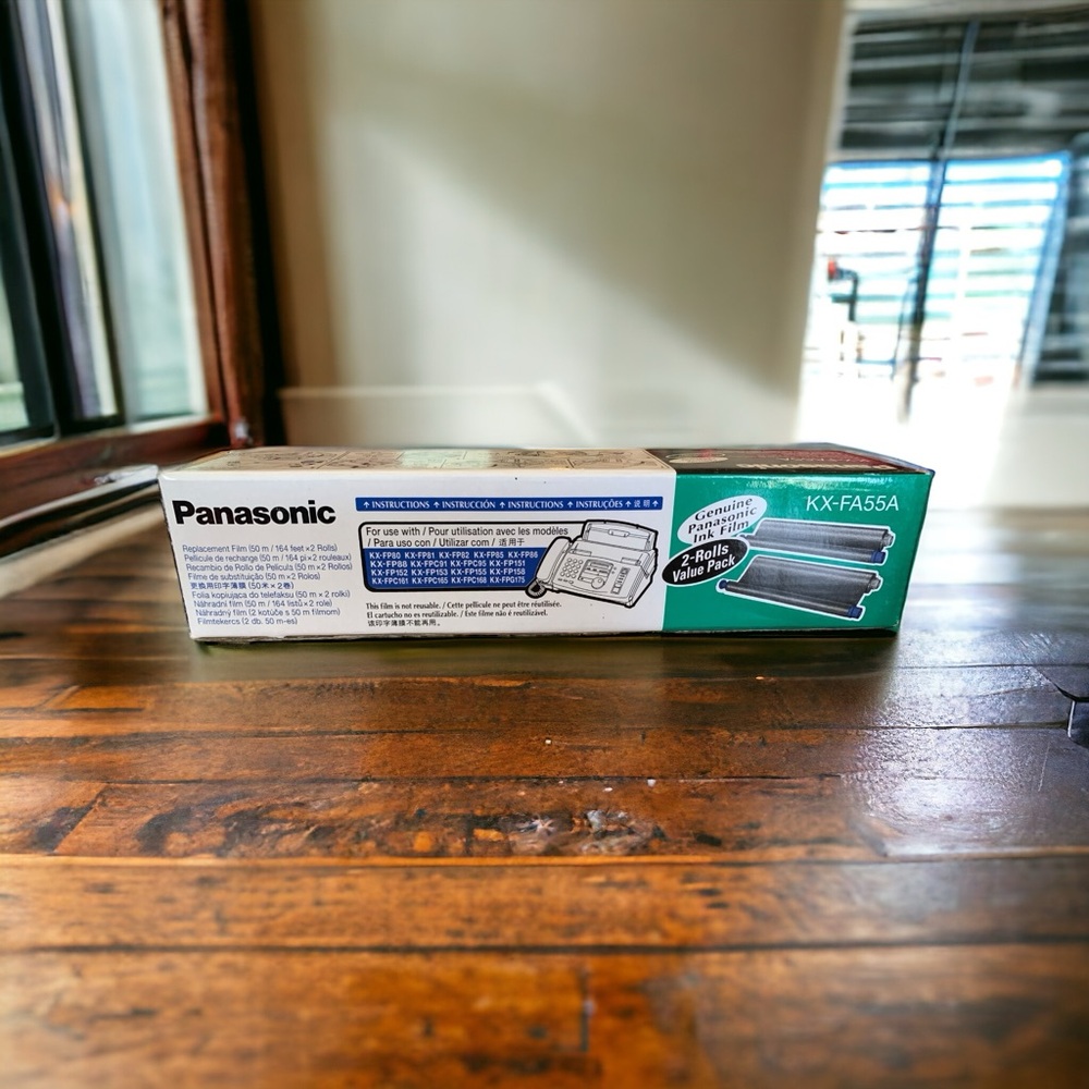 Genuine Panasonic KX-FA55A 2 Roll Value Pack Replacement Film Original